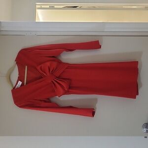 Incredible 1980s red bow dress